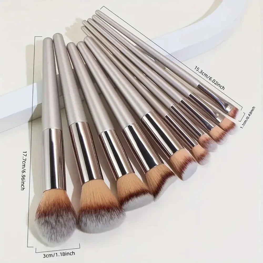 14-Piece Professional Makeup Brush Set for Flawless Application