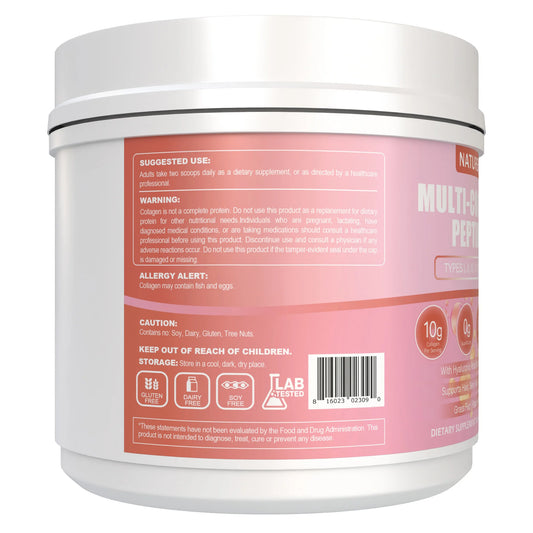 Multi Collagen Peptides Powder with Biotin, Hyaluronic Acid & Vitamin C