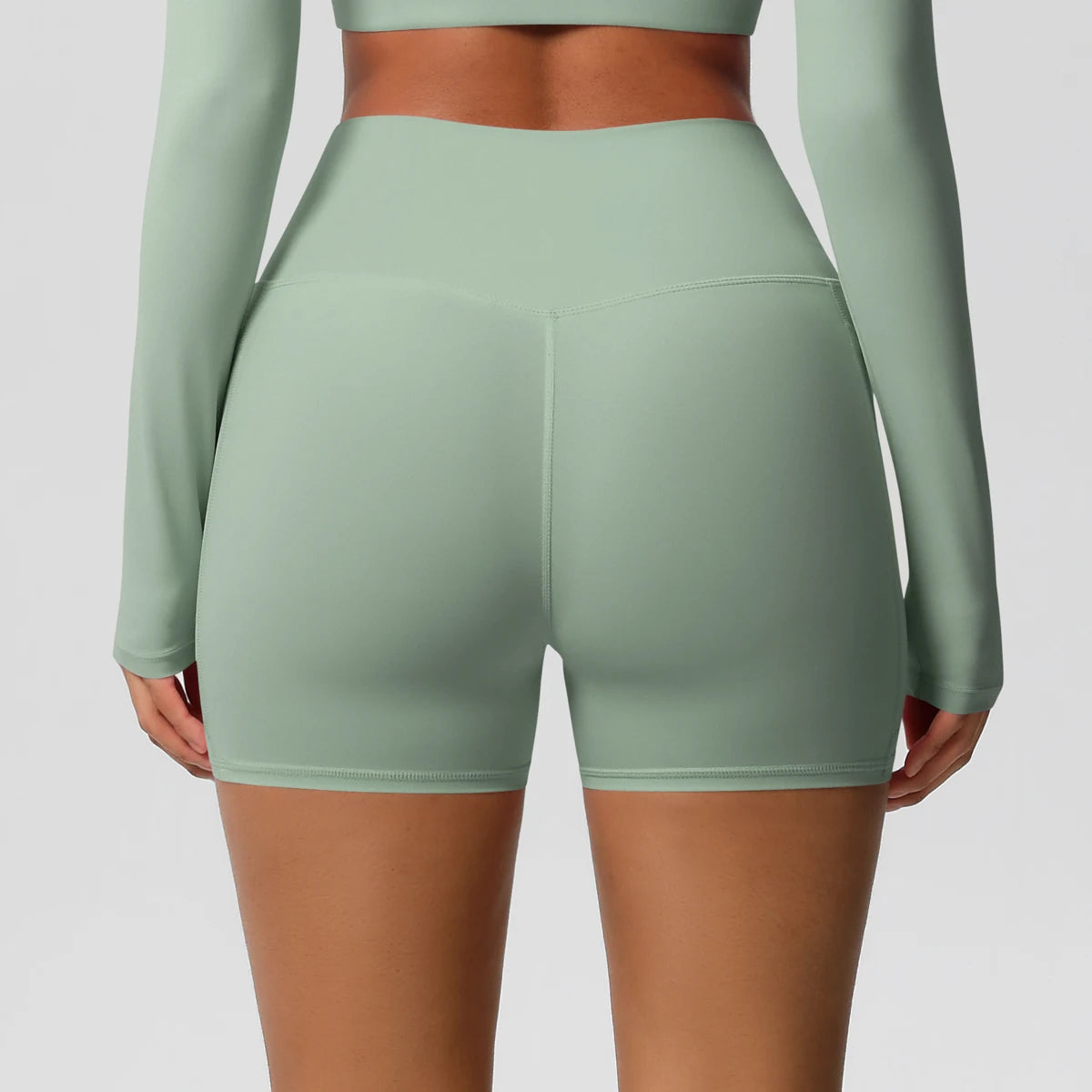 High-Waist Sculpting Pocket Shorts
