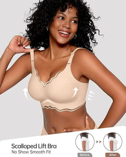 Wireless Push-Up Bra with Jelly Strip Support