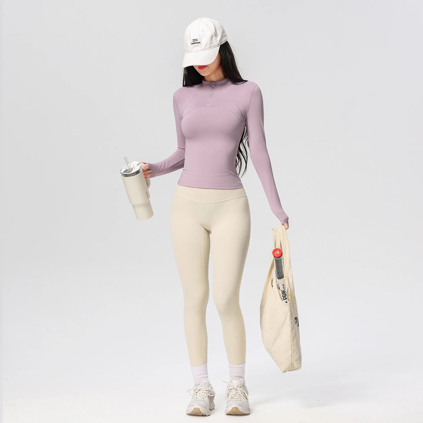 Performance Long-Sleeve Top Designed for Movement, Elegance, and Endurance