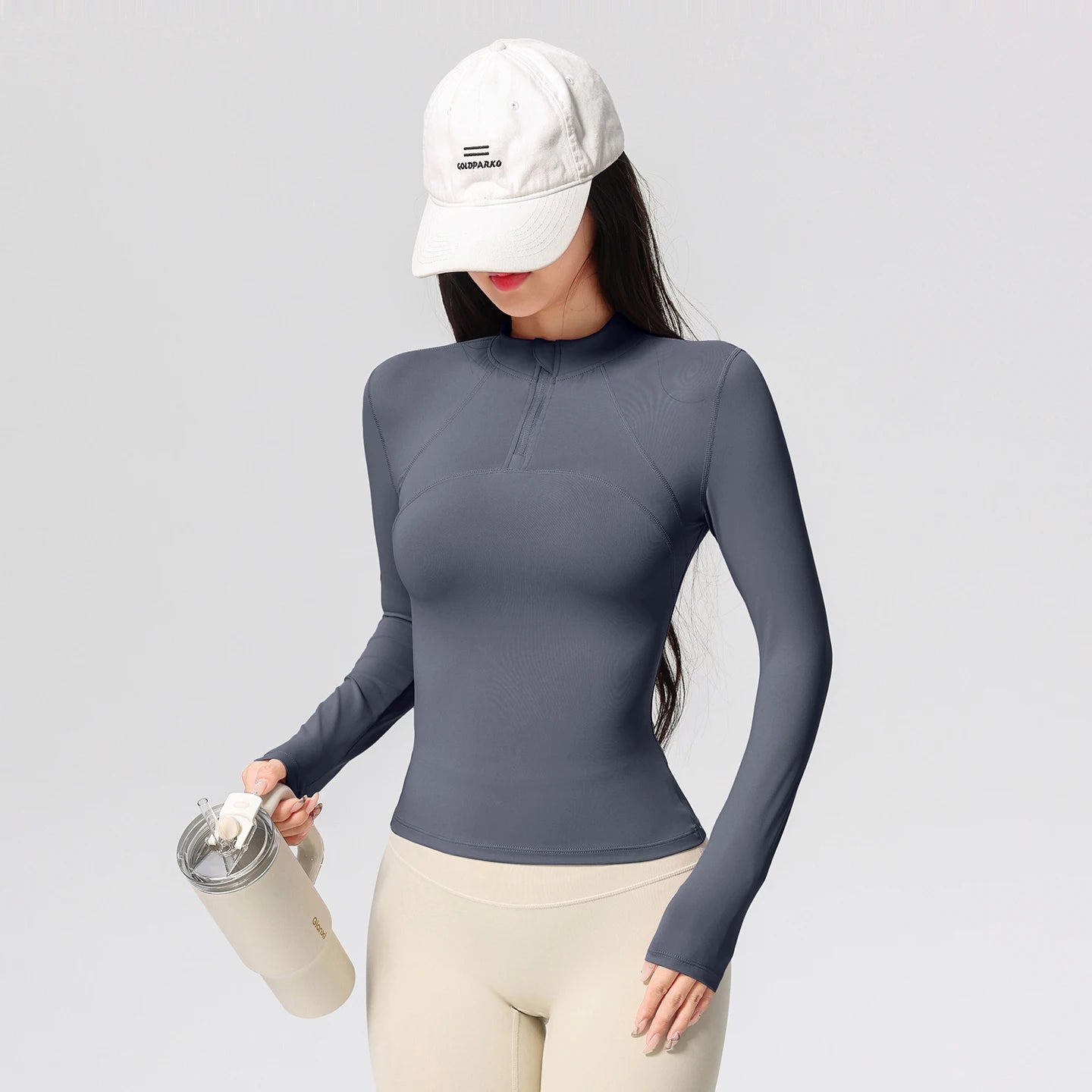 Performance Long-Sleeve Top Designed for Movement, Elegance, and Endurance